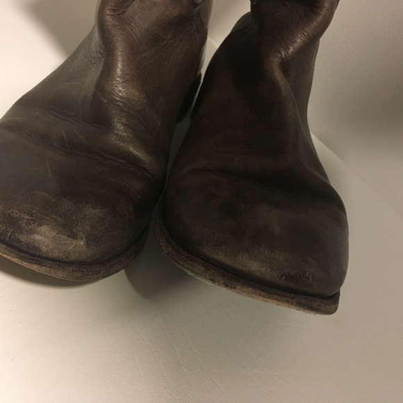 Frye Paige Riding Boot in chocolate brown 8.5 - Picture 3 of 7